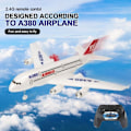Miniatyrbilde 1 av 5: 2,4G Airbus A380 RC-flygplan 2CH 6-axlig gyro 420 mm FixWing fjärrkontroll glidflygplan pojkgåva med 3 batterier