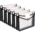 Miniatyrbillede 1 af 5: A4 Plastik Wallet Mappe Poly Lommer Kuvert, 5 Pak Fil