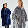 Miniatyrbilde 3 av 3: Hettepledd Myk Sherpa Fleece Varm Koselig Brukbar Hettegenser