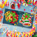 Pikkukuva 3 / 5: 8 kpl 3D Pop-Up -onnittelukortti, timanttimaalaus lahjakortti DIY