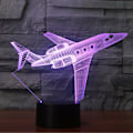 Pikkukuva 2 / 5: Suihkukone USB Pöytälamppu 3D Lamppu LED 7 Värin Vaihto-XM2-