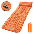 Pikkukuva 1 / 5: Itsestään täyttyvä retkipatja: Paksu kevyt yksinkertainen retkipatja puhallettava ja kiinnitettävä tupla retkialusta ja kompakti puhallettava -KK3- orange color