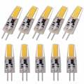 Pikkukuva 1 / 5: Uusi 10 kpl himmennettävä mini G4 LED COB -lamppu 6W polttimo AC DC 12V 220V kynttilävalo korvaa 30W 40W halogeenin kattokruunuun kohdevalaisimeen AC220V AC220V 2885