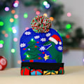 Miniatyrbilde 1 av 4: Lysende Julehatt, LED Julelue med Fargerike Lys