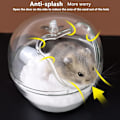 Pikkukuva 3 / 4: Hamsterin Kylpyhuone, Mini Hamsterin Kylpyamme WC Kylpyhuone Hiekka