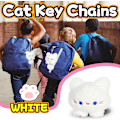 Miniatyrbillede 5 af 7: Hvide Kat Udstoppede Dyr, Kawaii Kat Plushies til Piger og Drenge, Bløde Katte Mini Plushie Legetøjs Nøgleringe, Sjove Knusbare Plushie Legetøj til Børn, Udstoppet Dyr