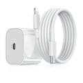 Pikkukuva 1 / 2: 3 kpl 2m Lightning-kaapeli lataus ja tiedonsiirto 2 kpl USB-C valkoinen