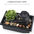 Miniatyrbild 4 av 5: Indoor fountain with LED light for relaxation and office decoration