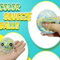 Pikkukuva 4 / 5: 4 kpl Squishy Fidget -lelut lapsille ja aikuisille - Stressipallot ja mustekala-puristelupallot