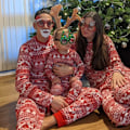 Miniatyrbild 2 av 6: Julpyjamas set Familj matchande kläder Sovkläder ed 2880