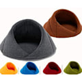 Miniatyrbillede 2 af 3: Katte Kennel Hundeseng Plys Sovepose, Halvlukket Kattehule, Hund-XM2-