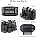 Miniatyrbillede 2 af 4: Skrivebordsorganisator, Opbevaringsboks til kontorartikler Multifunktionel organisator