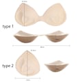 Miniatyrbilde 2 av 5: Tykke bh-puter Bikinibyttebeskyttelse SVART TYPE2 TYPE2 svart