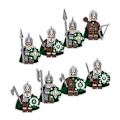 Miniatyrbillede 3 af 4: 8 stk./sæt ForLord of the Rings Rohan Knight Byggeklodser Soldater Figurer Game of Thrones