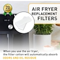 Pikkukuva 2 / 5: 20 kpl Vaihtosuodattimia Vortex Plus 6QT Instant Air Fryerille ClearCook ja OdorErase -ominaisuuksilla