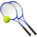Pikkukuva 4 / 4: Tennismailasetti, 2 mailaa, 1 tennispallo ja kantolaukku