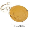 Pikkukuva 1 / 4: Nahkainen riippuva kukkaruukku - Sisä- ja ulkokäyttöön - 31cm/15cm - Keltainen