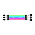 Pikkukuva 1 / 11: PC-kotelo- PSU-jatkojohto RGB-kaapeli 24Pin PCI-E GPU 8PinX2, 8PinX3 Neon-värijohto ARGB Streamer-siirtoadapteri 5V3Pin Musta Black 3x8p