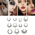 Miniatyrbillede 5 af 5: Berlocker Fake Septum Clicker Krystal Næsering-KK1- Silver