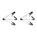 Miniatyrbilde 4 av 5: 1/2/3/5 Justerbar LED-hestebrystkrage Meget Synlig Hvit White 2PCS