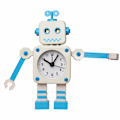 Miniatyrbild 3 av 5: Robot Väckarklocka, Rostfritt Metall Icke-Tickande Väckarklocka