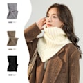 Miniatyrbillede 7 af 9: Strikket halstørklæde turtleneck SORT 2 2 sort-KK1- black 2-2
