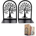 Pikkukuva 1 / 5: Kirjanpidikkeet, Mini kirjanpidin, Metal Tree Of Life kirjanjakaja, toimiston sisustukseen, lapsille, kouluihin, design, cd, kirjakauppa, kirjahylly, musta 1 pari