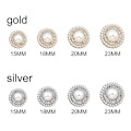 Miniatyrbild 3 av 10: 10 st Metall Rhinestone Pärlknappar Skjorta Knappar GULD guld gold 20MM10pcs-10pcs