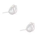 Pikkukuva 4 / 5: 1/2/3 4M Mylar punottu litteä letku Punottu valkoinen helmiäishohtoinen perhonsidonta 2mm 2mm 2PCS