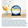 Miniatyrbilde 2 av 5: Bevegelig Sandkunstbilde Timeglass Dyphavslandskap Glass Kvikksand 3D Maleri