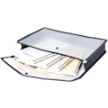 Miniatyrbillede 4 af 5: A4 Plastik Wallet Mappe Poly Lommer Kuvert, 5 Pak Fil