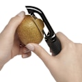 Miniatyrbild 5 av 6: Potatisskalare med silikonhandtag Black Svart