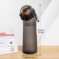 Miniatyrbild 4 av 5: Vattenflaska med smak och 7 smakkapslar Air Water Up Flaska Frostat Svart 650ml Air Starter Up Set Vattenkopp för Camping Spo-KK2- Transparent blue