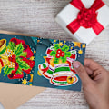 Miniatyrbild 4 av 5: 8st 3D Pop-Up Grattiskort, Diamantmålning Presentkort DIY