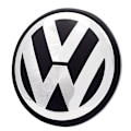 Miniatyrbillede 4 af 5: 4-pak - Volkswagen VW Centrumkåpor / Hjulnav Emblem - Bil Sølv