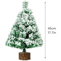 Miniatyrbilde 5 av 5: Snøfylt Kunstig Juletre med Trebase, Liten