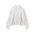 Miniatyrbillede 1 af 3: Speak Now Taylor’s Version Cardigan, Stjernebroderet Merch Oversized C Hvid White L
