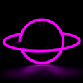 Miniatyrbild 1 av 4: Neon Skyltar Planet Lampor för Sovrum Väggdekor Batteri & USB