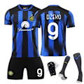 Pikkukuva 3 / 5: 23-24 Inter Milan Kotipaita Nro 10 Lautaro 9 Zeko Lapsi Aikuinen Setti - Jalkapallopaita - 10 Sukkien Kanssa 16(90-100cm)
