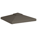 Pikkukuva 3 / 6: vidaXL Paviljongin katto tuuletusaukolla 310 g/m² 3x3 m taupe-XF5- Taupe 3600
