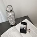 Miniatyrbilde 2 av 5: Diamant Vannflaske, Rustfritt Stål Isolert Vannflaske, Glitter Vannflasker Gjenfyllbare Vannflasker for Kvinner Sølv (500ml)
