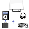 Pikkukuva 1 / 5: Langaton Bluetooth-yhteensopiva lähetin HiFi-ääni-dongle-sovitin iPod Classic/Touch valkoiselle