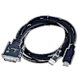 Miniatyrbillede 2 af 4: Dvi M1-da 30+5 Pin til Hd Kompatibelt Kabel Dual Link+ Usb Projektorkabel 1.7m