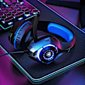 Miniatyrbild 7 av 7: Spelheadset för PS4 PS5 PC Xbox One Djup Bas med Brusreducering
