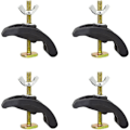 Miniatyrbilde 1 av 3: 4 stk T-spor Klemme Buet Trykkplate Klemme Justerbar CNC Graveringsmaskin T-spor Hold Ned Klemmer Armatur Festplate Router for T-spor Arbeid