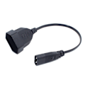 Pikkukuva 3 / 5: C8 Uros - Eurooppa Schuko CEE7/16 Naarasvirtajohto PDU UPS:lle 35cm -wf