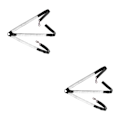 Miniatyrbilde 3 av 5: 1/2/3/5 Justerbar LED-hestebrystkrage Meget Synlig Hvit White 2PCS