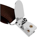 Miniatyrbilde 4 av 5: 4 Klips X-Formet Herrebukseseler Justerbare Elastiske Herrebukseseler Herre Bryllup Formelle Avslappende Bukseseler (Kaffe)