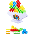 Miniatyrbillede 4 af 6: 48 stk. Tetra Tower Stack Attack Spil - Stabling af Klodser Puslespil Brætspil til Børn og Voksne, Balancespil til Familie Fester, Rejser