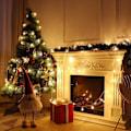 Miniatyrbillede 3 af 5: Julelys, 6 meter 40 LED lyskæde batteridrevet